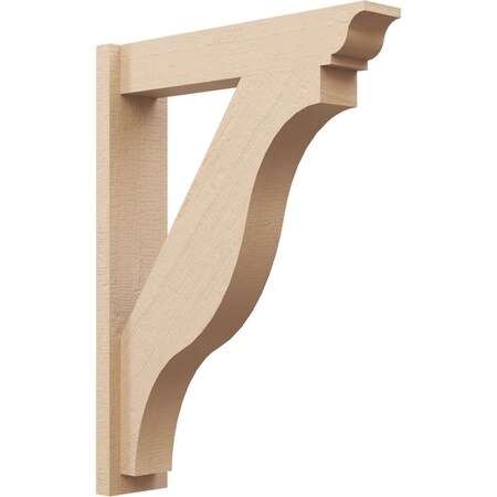 Ekena Millwork 5 1/2-in W x 24-in D x 32-in H Funston Trad Rough Cedar Woodgrain TimberThane Outlooker, Primed Tan OUTUR055X24X32FST04RCPR